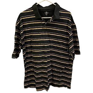 Dockers Men’s Size XL Polo Shirt Striped Classiccore Basic Classic